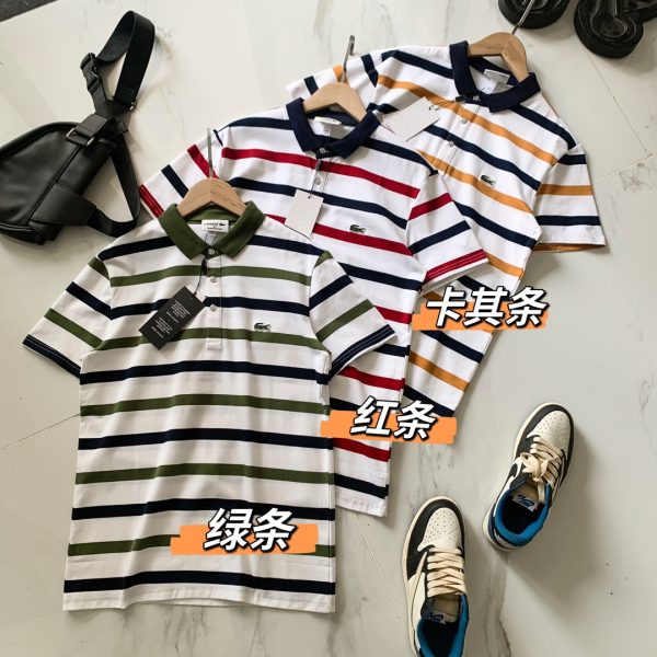 High Quality Lacoste Base Layer Shirts Red Cotton Embroidery Collection