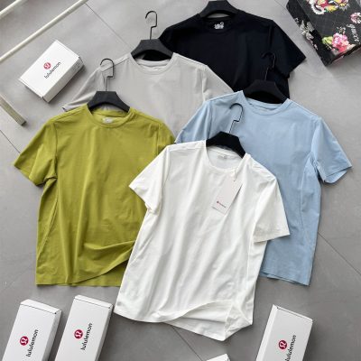 Premium Lululemon T-Shirt Black Knit Breathable Luxury