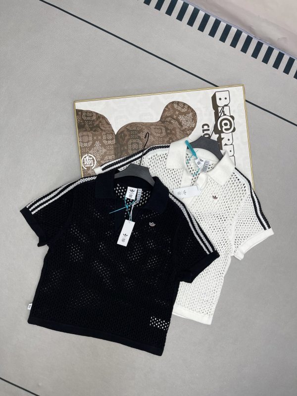 Premium Adidas Short-Sleeved Shirt Cotton Logo Collection