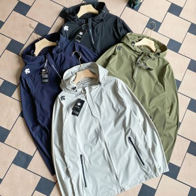 Best Selling Descente Jackets Black Nylon Breathable Collection