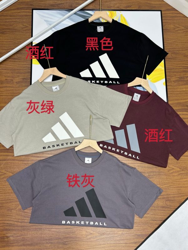 Premium Adidas Short Sleeves Black Cotton Logo Luxury