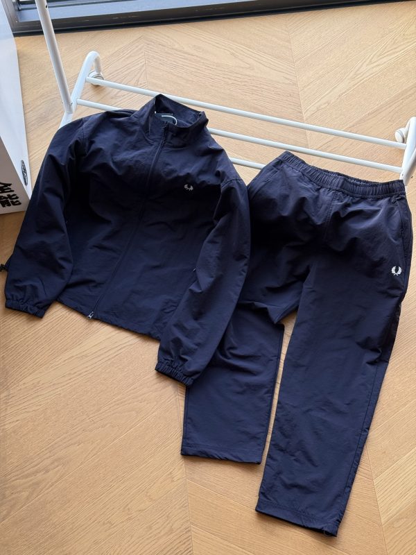 High Quality Fred Perry Suits Navy Nylon Retro Luxury