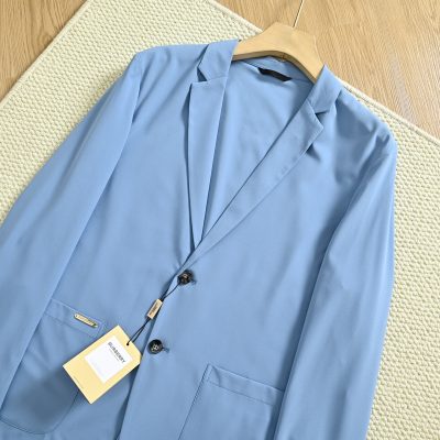 High Quality Burberry Jacket Blue Casual Luxury