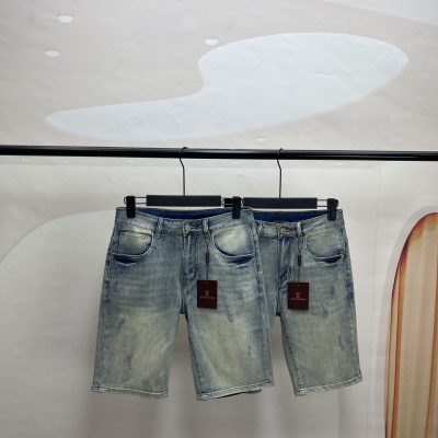 Luxury Louis Vuitton Shorts Denim Washed Collection