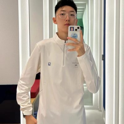High Quality Fila Long Sleeves Black Cotton Logo Style