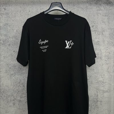 Luxury Louis Vuitton Short Sleeves Cotton Print Luxury