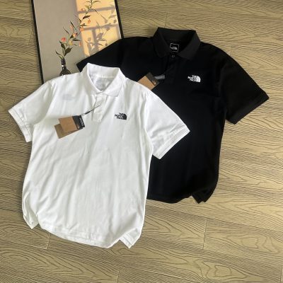 Best Selling The North Face Short-Sleeved T-Shirts Black Cotton Embroidered Luxury