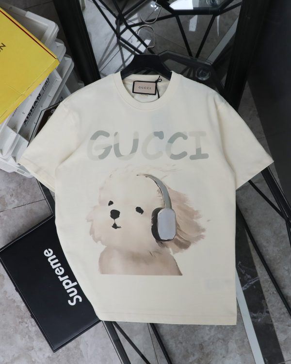 High Quality Gucci Short Sleeves Beige Print Luxury