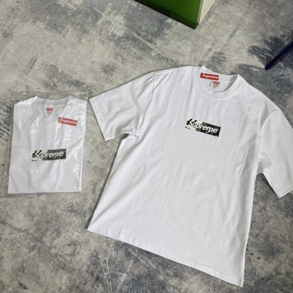 Luxury Supreme Short Sleeves White Logo Collection