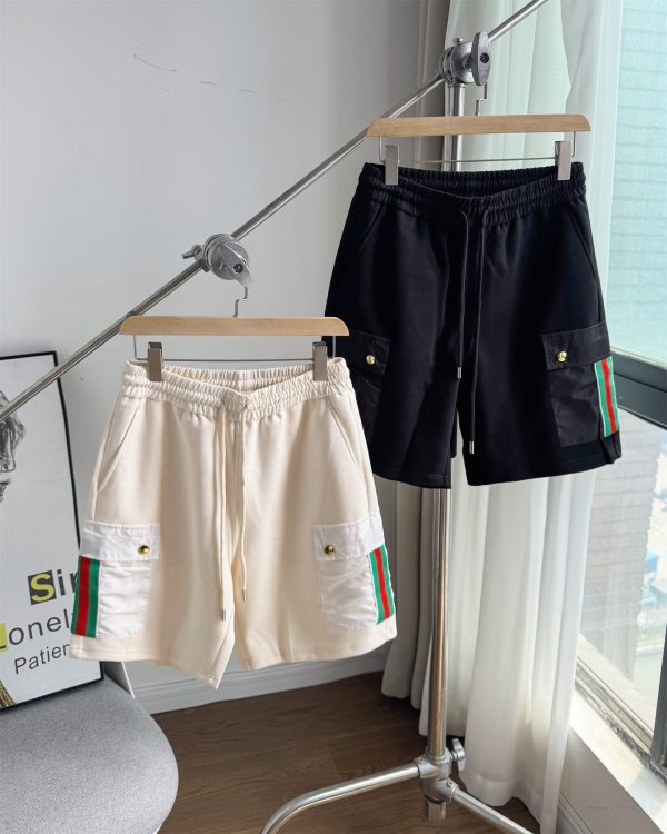 Luxury Gucci Shorts Red Knit Embroidered Collection