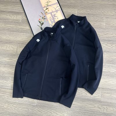 Premium Quality Descente Coats Black Knit Classic Style