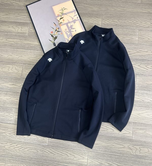 Premium Quality Descente Coats Black Knit Classic Style