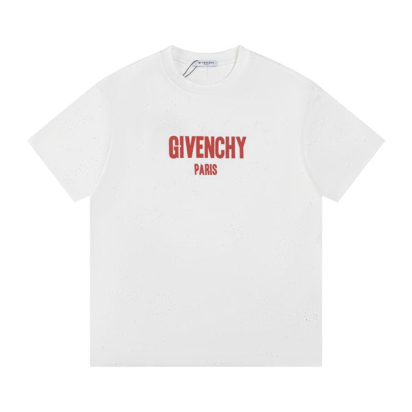 Premium Quality Givenchy Short Sleeves White Cotton Print Collection
