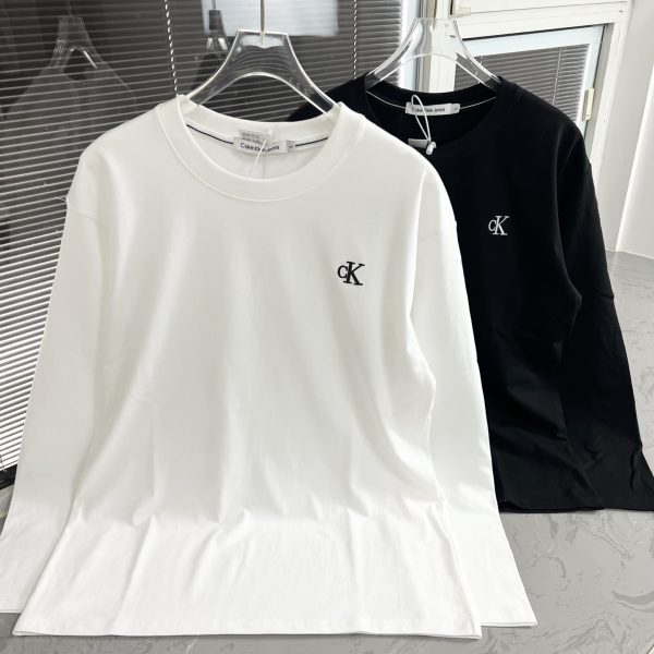 Premium Calvin Klein Long Sleeves Black Cotton Casual Style