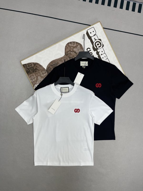 Premium Gucci Short Sleeves White Cotton Classic Luxury