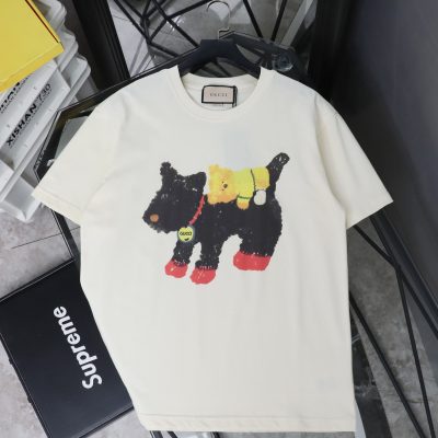 High Quality Gucci Short Sleeves Beige Print Collection