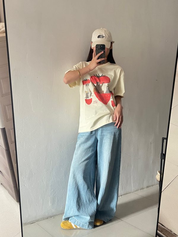 Premium Gucci Short Sleeves Beige Washed Collection