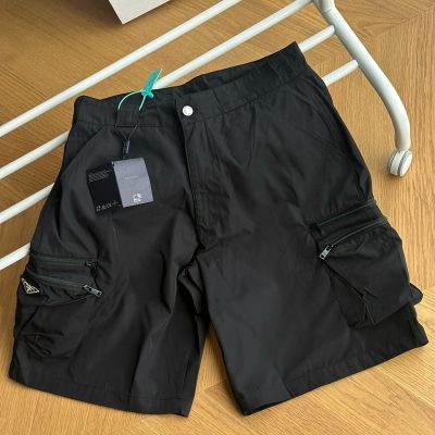 Luxury Prada Shorts Nylon Logo Style