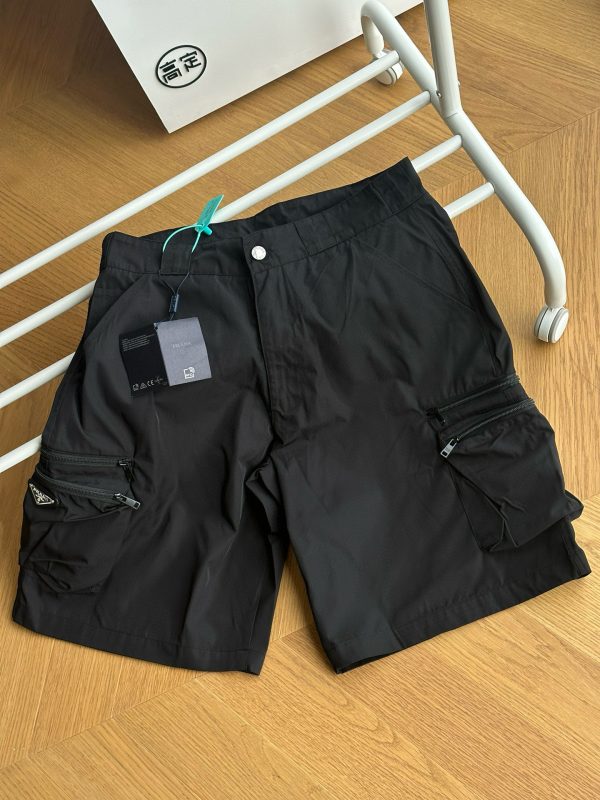 Luxury Prada Shorts Nylon Logo Style