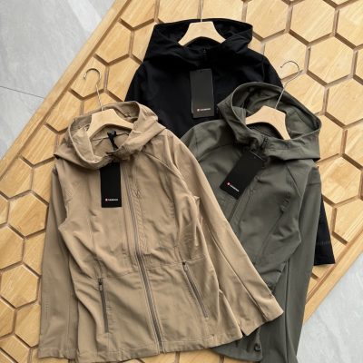 Premium Lululemon Coat Black Knit Breathable Collection