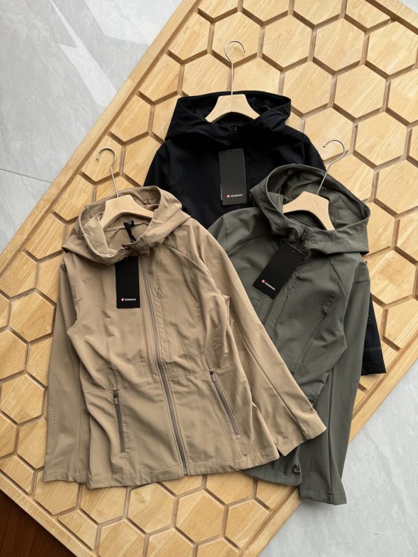 Premium Lululemon Coat Black Knit Breathable Collection