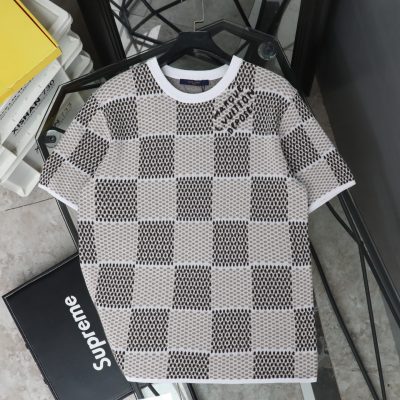 Best Selling Louis Vuitton Short Sleeves Knit Logo Luxury