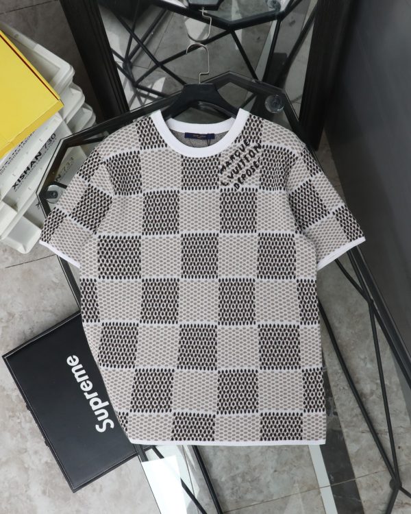 Best Selling Louis Vuitton Short Sleeves Knit Logo Luxury