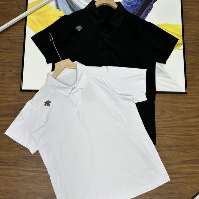 Luxury Descente Short-Sleeved Black Urban Collection