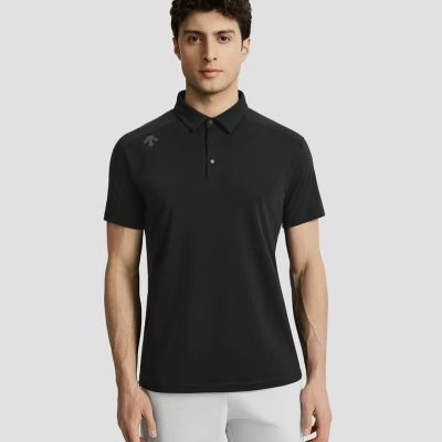 Best Selling Descente Short-Sleeved Black Urban Collection