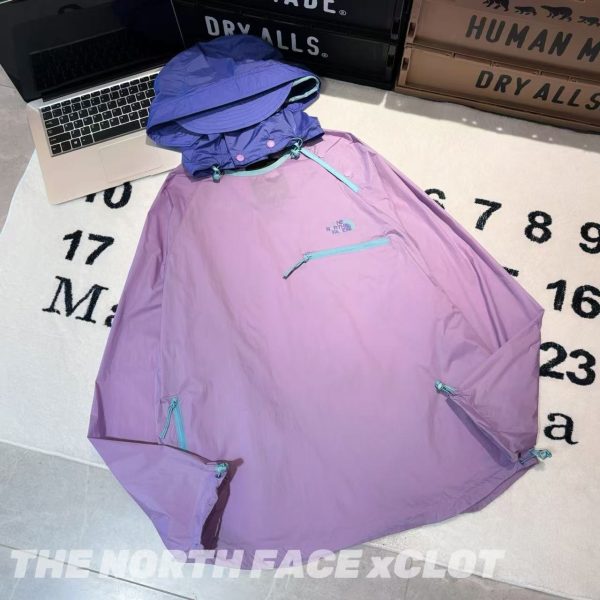 Luxury The North Face Jackets Purple Nylon Logo Collection