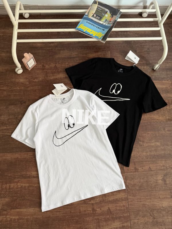 Best Selling Nike Short Sleeves Black Cotton Classic Luxury