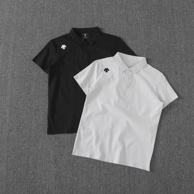 High Quality Descente Short-Sleeved Black Urban Collection