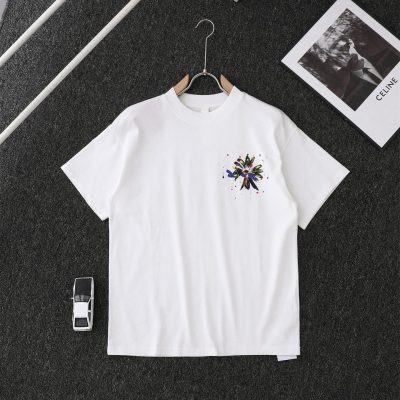 Premium Quality Chrome Hearts Short Sleeves Gold Cotton Print Collection