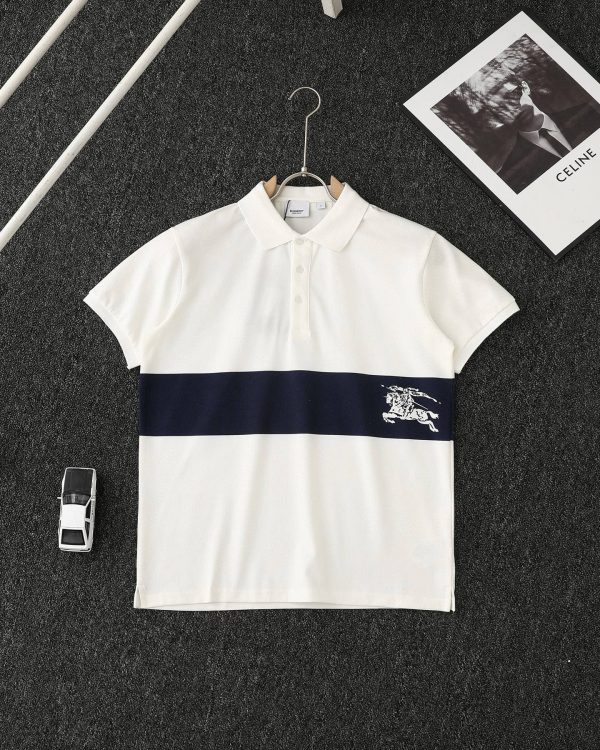 Premium Quality Burberry Short-Sleeved White Cotton Classic Collection