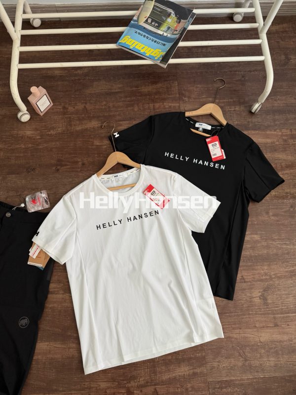 Premium Quality Helly Hansen Short Sleeves Black Cotton Casual Luxury