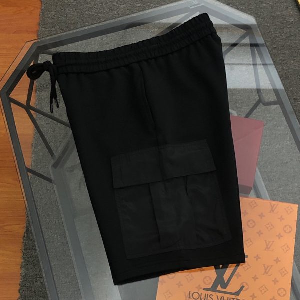 Premium Prada Shorts Black Cotton Washed Style