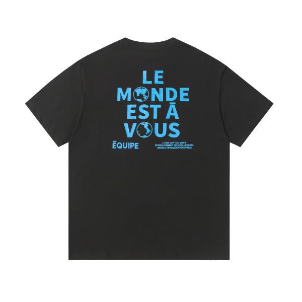 Luxury Louis Vuitton Short Sleeves White Cotton Collection