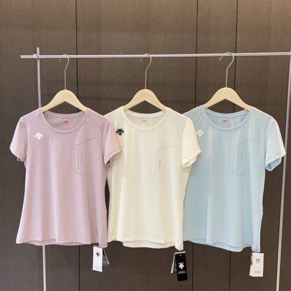 Luxury Descente Short Sleeves Cream Breathable Collection