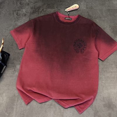 Premium Quality Chrome Hearts Short Sleeves Black Cotton Washed Luxury