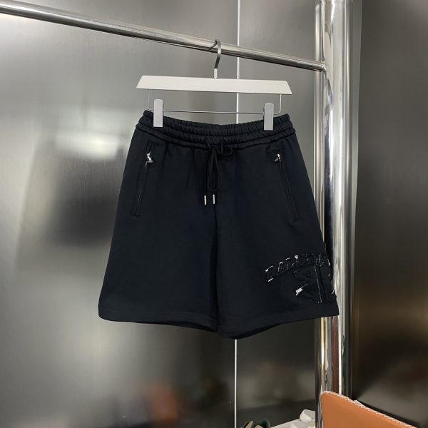 High Quality Balenciaga Shorts Black Logo Style