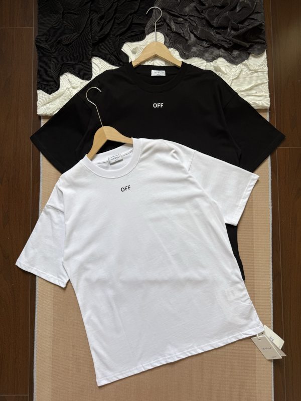 Premium Quality Off-White Short Sleeves White Cotton Oversized Luxury