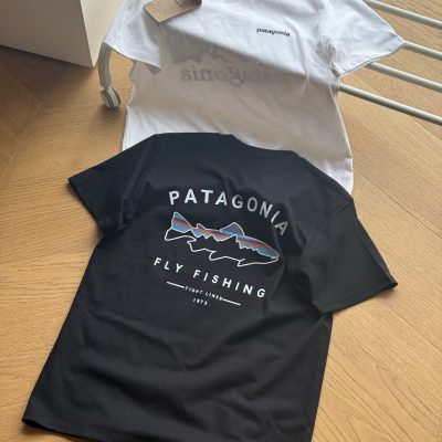 Premium Patagonia Short Sleeves Black Cotton Print Collection