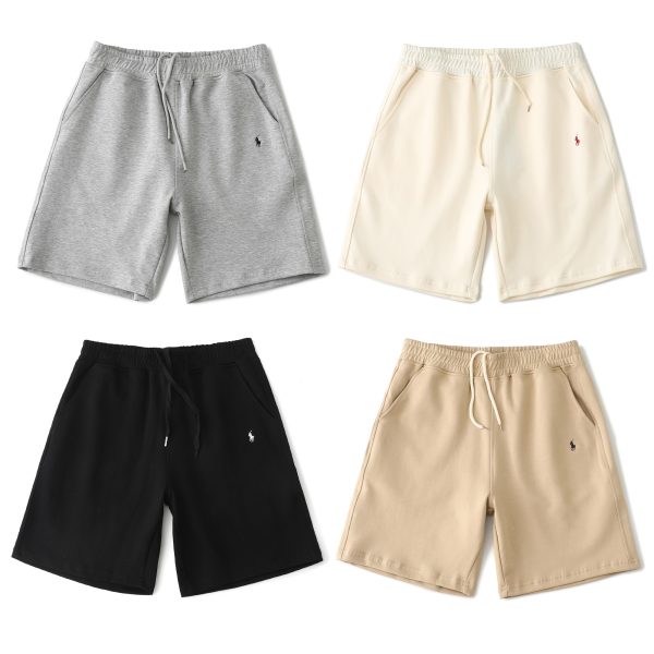 Premium Ralph Lauren Shorts Black Cotton Embroidered Luxury