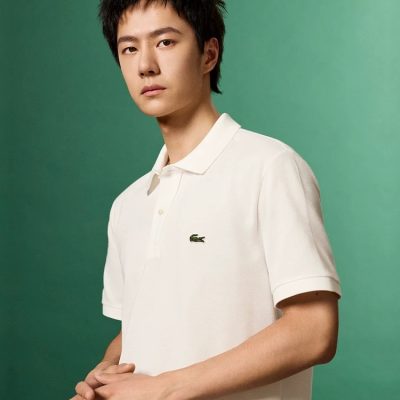 Premium Quality Lacoste Short Sleeves Black Classic Collection