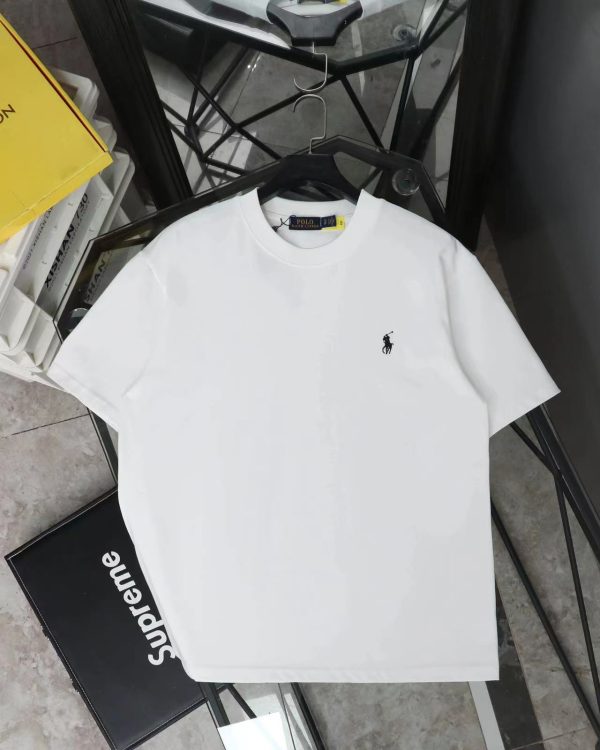 Best Selling Ralph Lauren Short Sleeves Black Cotton Logo Style