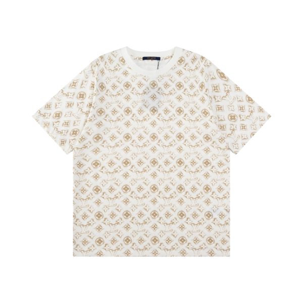High Quality Louis Vuitton Short Sleeves Cotton Logo Style
