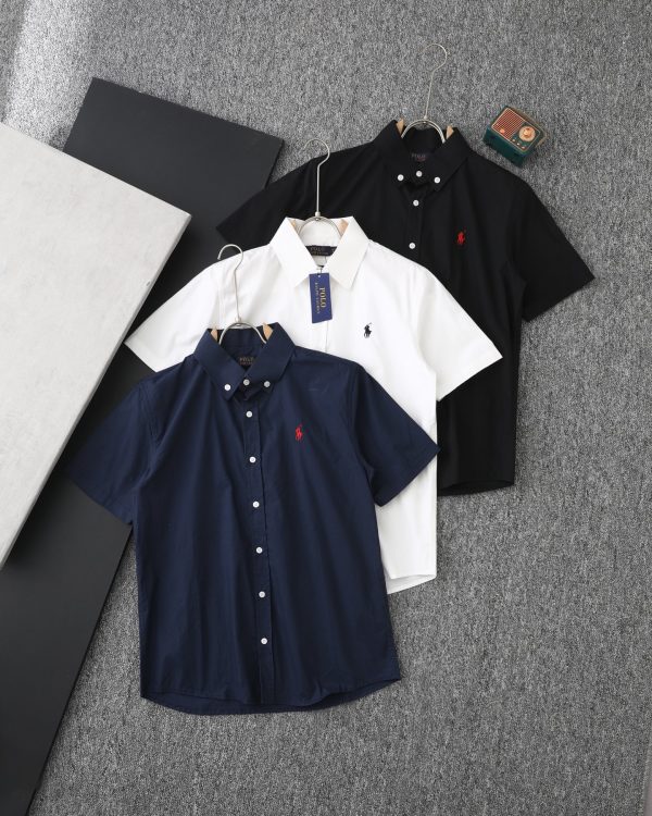 Luxury Ralph Lauren Short Sleeves White Cotton Classic Luxury