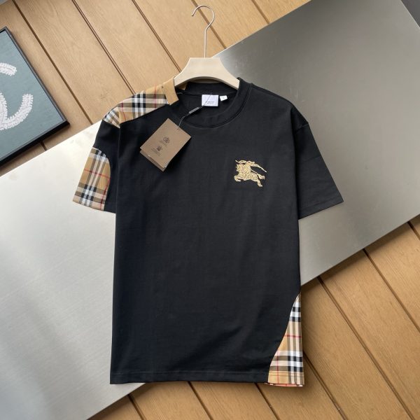 Best Selling Burberry Short Sleeves Black Cotton Vintage Collection