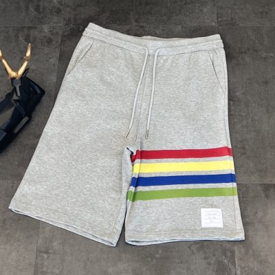 Best Selling Thom Browne Shirt Rainbow Cotton Breathable Luxury