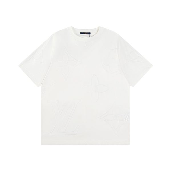 Luxury Louis Vuitton Short Sleeves Cotton Embroidered Luxury